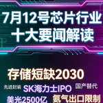 中国部署数字中国建设！芯片行业十大要闻解读 (0712)
