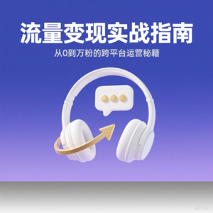 流量变现实战指南 从0到万粉的跨平台运营秘籍