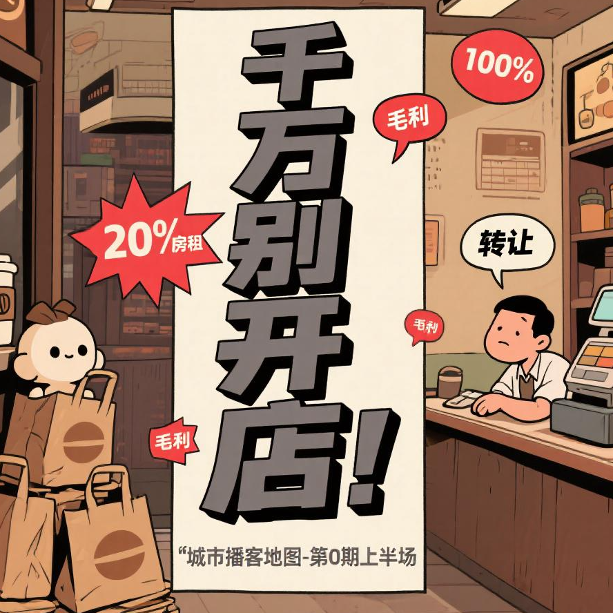千万别开店！丨城市播客地图-第0期上半场 feat. 津津乐道&安全出口 episode artwork