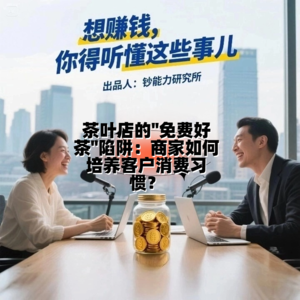 想赚钱,你得听懂这些事儿-茶叶店的免费好茶陷阱:商家如何培养客户消费习惯?