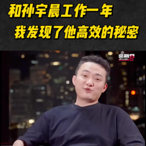 和孙宇晨工作一年，我发现了他高效的秘密