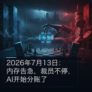2026年7月:存储巨头说2027最糟,AI公司却还在烧钱
