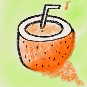 橙色椰子仓储间