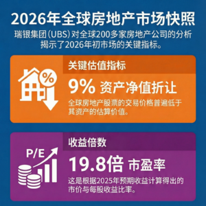 全球房地产估值表(覆盖200余家房地产公司)