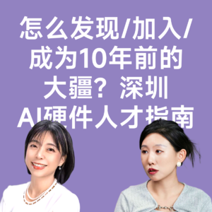 12猎头楠姐故事会:怎么发现&加入&成为10年前的大疆?深圳AI硬件人才指南