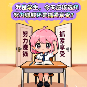 vol.2努力赚钱还是抓紧享受？学生时代到底选择哪个！！