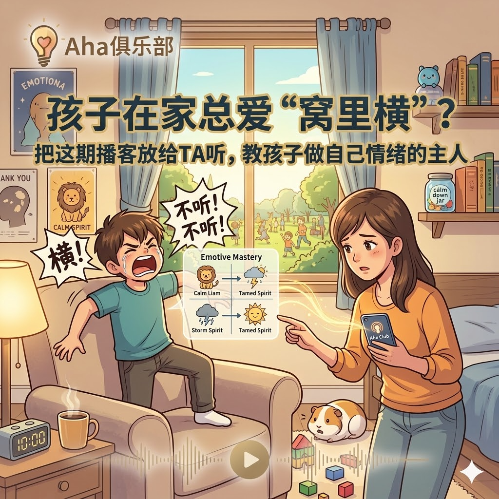 Vol2.5 【情绪】 孩子在家总爱“窝里横”？把这期播客放给TA听，教孩子做自己情绪的主人 episode artwork