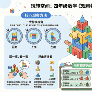 数学四年级下册第二单元-破解积木三视图