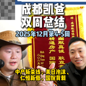 【凯爸周报VOL.5】房产“斩杀线”来了?仁恒滨河湾回调到 2 字头?