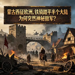 蒙古西征欧洲，铁骑踏平半个大陆，为何突然神秘撤军？#助眠 #历史故事 #睡前故事 #助眠故事