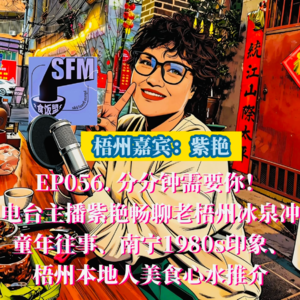 EP056. 分分钟需要你！电台主播紫艳畅聊老梧州冰泉冲童年往事、印象中嘅南宁1980s，梧州美食本地人心水推介.