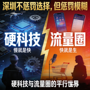 K001.深圳不惩罚选择,但惩罚模糊:硬科技与流量圈的平行世界