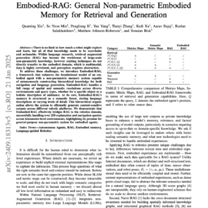 【第148期】Embodied-RAG:赋予机器人在复杂环境中更强的记忆和推理能力