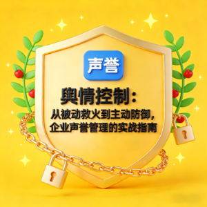 舆情控制：从被动救火到主动防御，企业声誉管理的实战指南