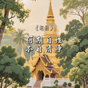 《六祖》何期自性，本自清净