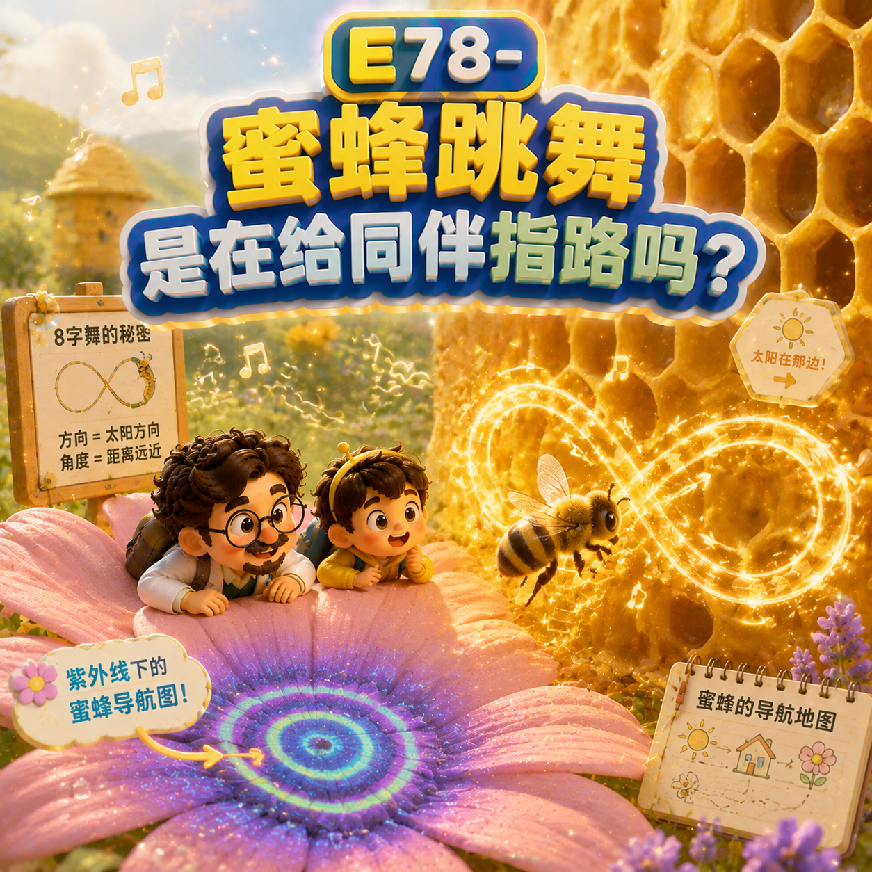 E78-蜜蜂跳舞是在给同伴指路吗？｜昆虫 episode artwork