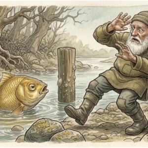 The Fisherman and the Gold Fish | 渔夫和金鱼 | 英中雙語