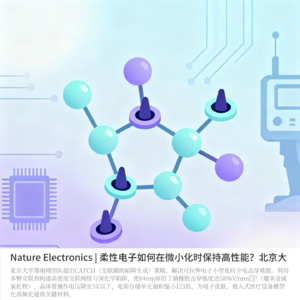 Nature Electronics | 柔性电子微小化时高性能?北京大学“交联陷阱”策略攻克瓶颈