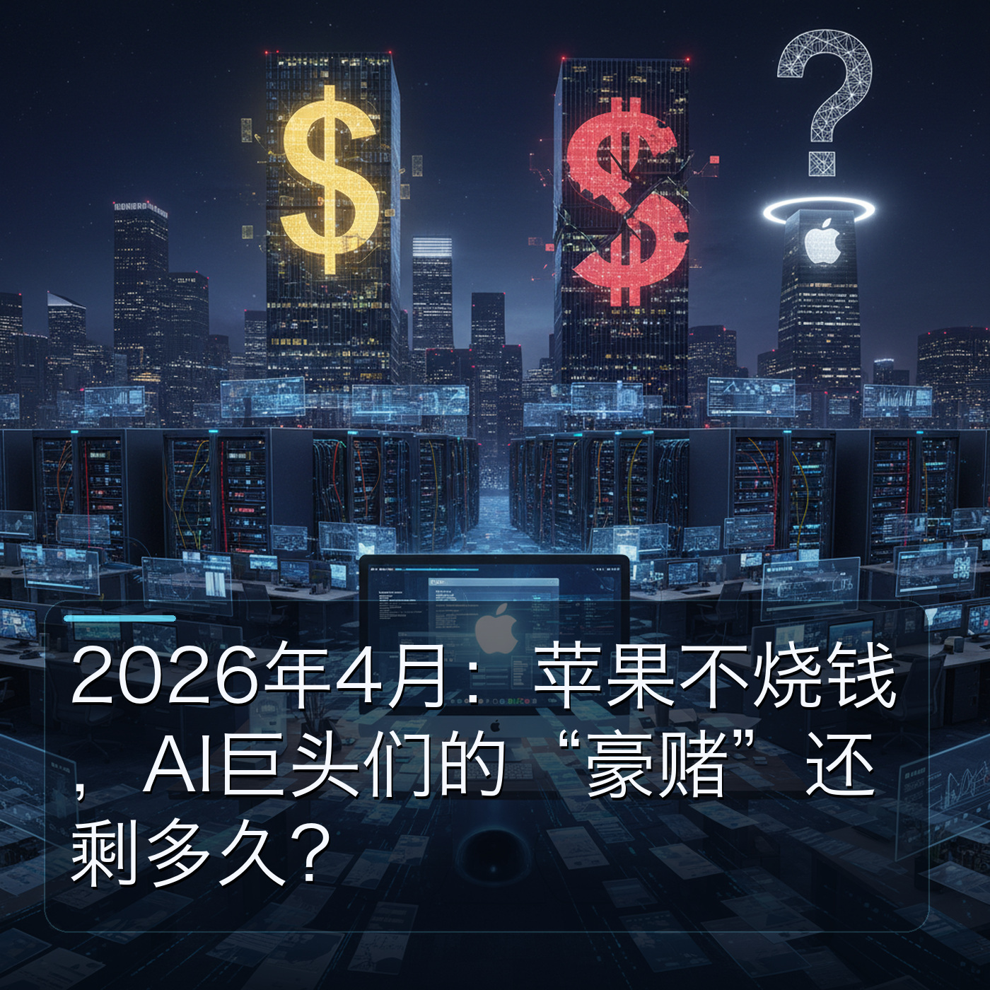 2026年4月：苹果不烧钱，AI巨头们的“豪赌”还剩多久？