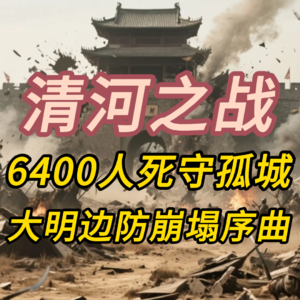 清河之战：大明边防的崩塌序曲，6400人死守孤城，明末最悲壮一战！