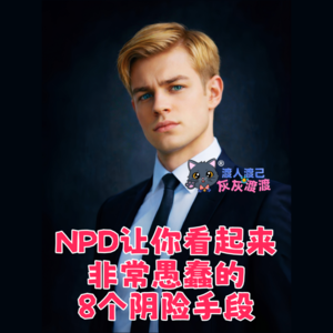 NPD让你看起来非常愚蠢的8个阴险手段