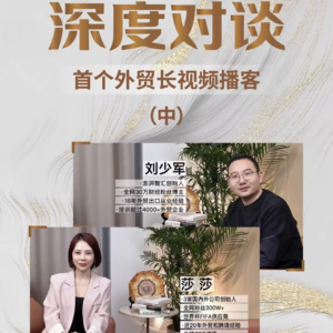 「首个外贸长视频播客-莎莎x刘少军专访」中