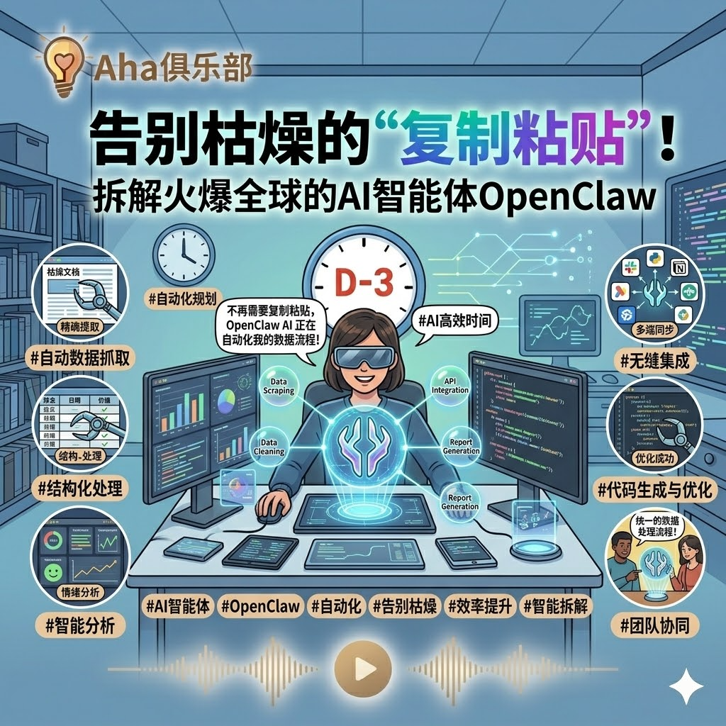 Vol2.7【百科】告别枯燥的“复制粘贴”！拆解火爆全球的AI智能体OpenClaw episode artwork