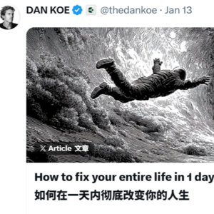 国外DAN KOE大神分享的“如何一天改变你的一生”