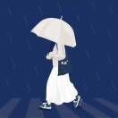 青草沾雨露