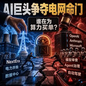 AI不再只比谁更聪明,而比谁敢接住现实世界的电力、规则与责任