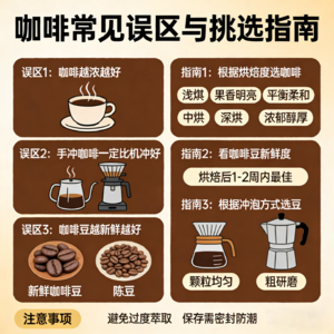 咖啡常见误区与挑选指南