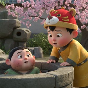 成语故事《落井下石》