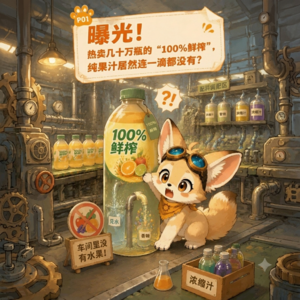 Vol.26【热点】曝光！热卖几十万瓶的“100%鲜榨”，纯果汁居然连一滴都没有？