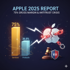 苹果2025年报:75%毛利与反垄断危机