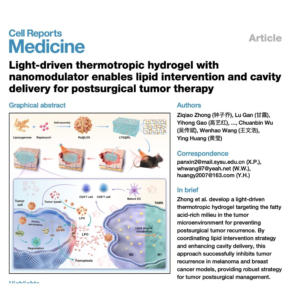 1331-Light-Driven Hydrogel Nanomodulators for Tumor Therapy episode artwork