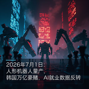 2026年7月：人形机器人狂奔，万亿泡沫？AI就业真反转