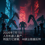 2026年7月：人形机器人狂奔，万亿泡沫？AI就业真反转