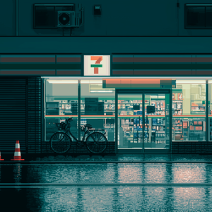 Vol.18 雨后深夜 你在一家便利店上班 等待着城市的每个夜归人 | Lofi电台 氛围 白噪音