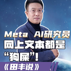 第145集 Meta AI研究员：网上文本都是“狗屎”!