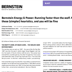 狼已进城！伯恩斯坦重磅：石油服务赛道正处关键阶段，六大法则跑赢周期