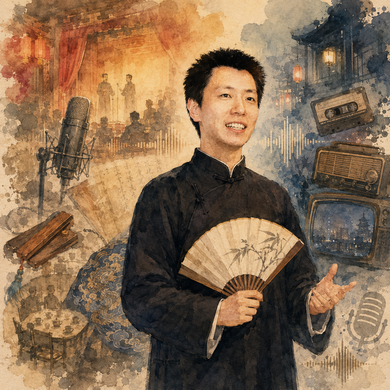 084-听相声长大，靠快乐续命，没有幽默我活不下去啊【对谈村长】 episode artwork