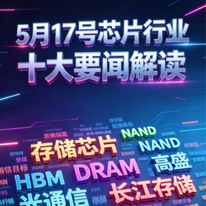 长江存储冲刺科创板！芯片行业十大要闻解读 (0517)