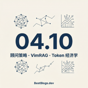 EP23 · 顾问策略/VimRAG/ChatGPT Pro $100/Token 经济学 · 04.10 早报