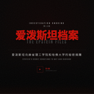 爱泼斯坦档案18：爱泼斯坦对麻省理工和哈佛的秘密捐赠