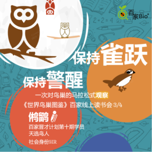 保持雀跃，保持警 醒《世界鸟巢图鉴》线上读书会3/4
