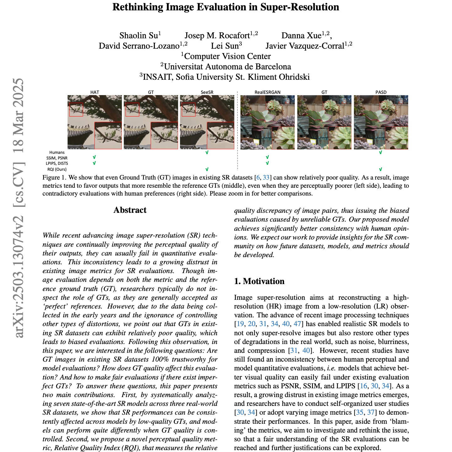 【第280期】（中文）RQI：超分辨率图像评估新视角