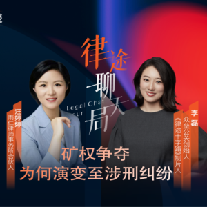 汪婷婷：矿权争夺，为何演变至涉刑纠纷｜律途聊天局第三期