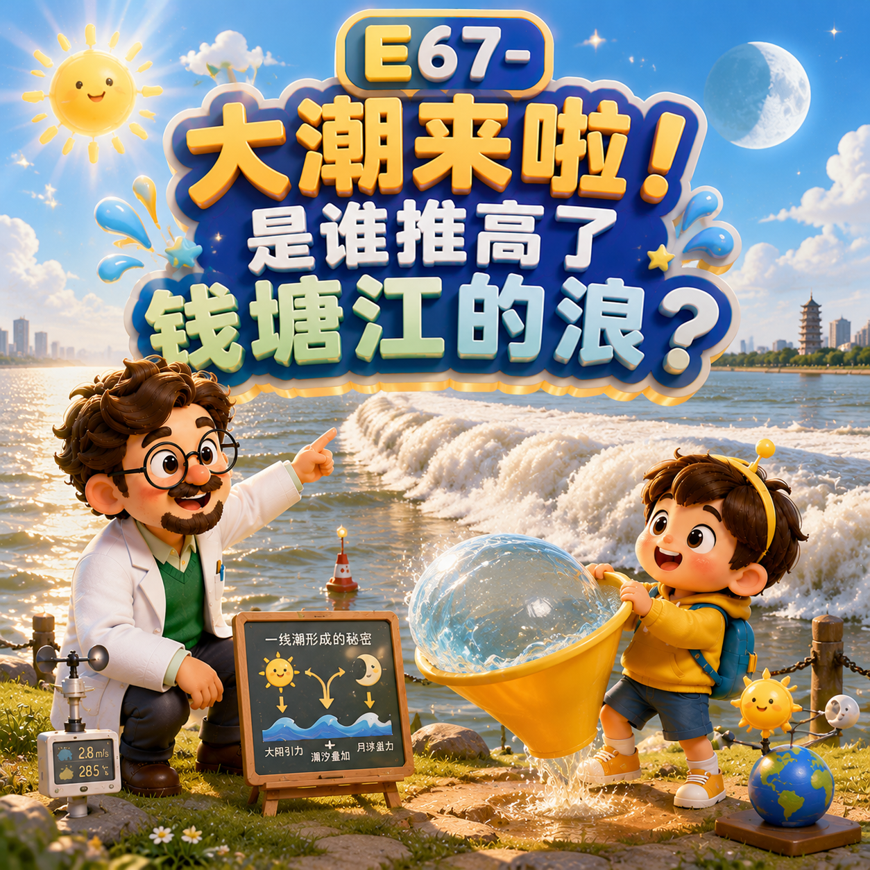E67-大潮来啦！是谁推高了钱塘江的浪？｜地球 episode artwork