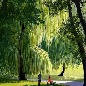 大宝在春天跑步