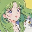 绿-海上森林一只猫_